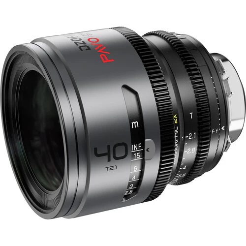 DZOFilm PAVO 40mm T2.1 2x Anamorphic Prime Lens (Neutral Coating, PL/EF Mount, Feet) - Image 3