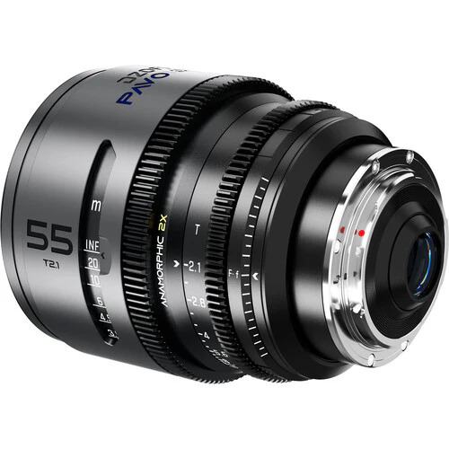 DZOFilm PAVO 55mm T2.1 2x Anamorphic Prime Lens (Blue Coating, PL/EF Mount, Feet) - Image 4