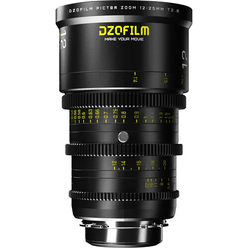 DZOFilm Pictor 12-25mm T2.8 Super35 Parfocal Zoom Lens (PL/EF, Black) - Image 2