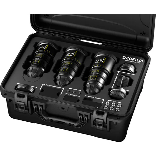 DZOFilm Pictor T2.8 Super35 Zoom 3-Lens Kit (PL & EF Mount, Black) - Image 2