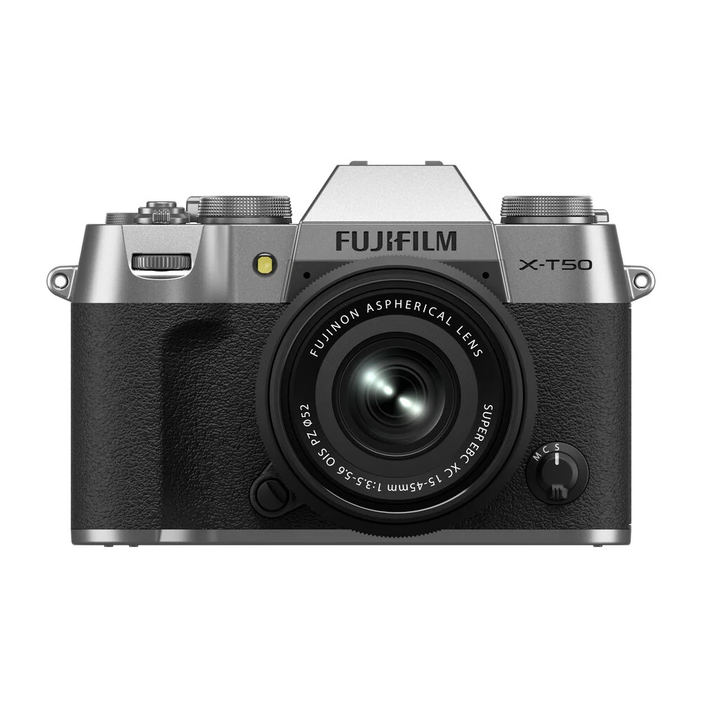 FUJIFILM X-T50 Mirrorless Camera with 15-45mm Lens (Silver)
