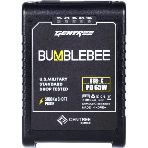 GENTREE Gold Mount Micro-Size Battery with USB-C (98Wh)