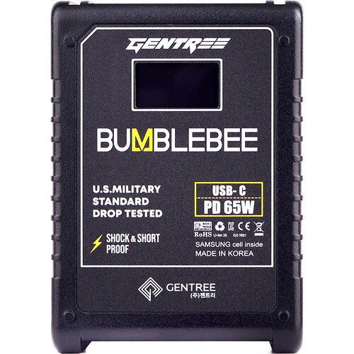 GENTREE V-Mount Micro-Size Life-Cyle Counter Battery with OLED Display (145Wh) - Image 2
