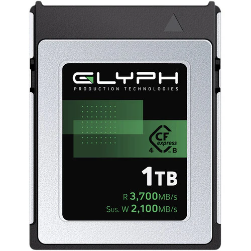 Glyph Technologies 1TB Capture+ CFexpress 4.0 Type B Memory Card