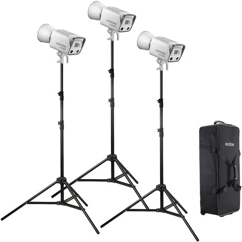 Godox Litemons LA300R RGB LED Monolight (3-Light Kit with Stands)