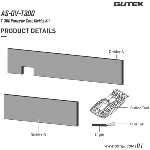 GUTEK Divider Kit for Tortoise T-300 Protector Case - Image 6