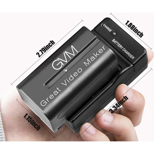 GVM NP-F750 4400mAh Batteries with Travel Chargers (Set of 2) - Image 5