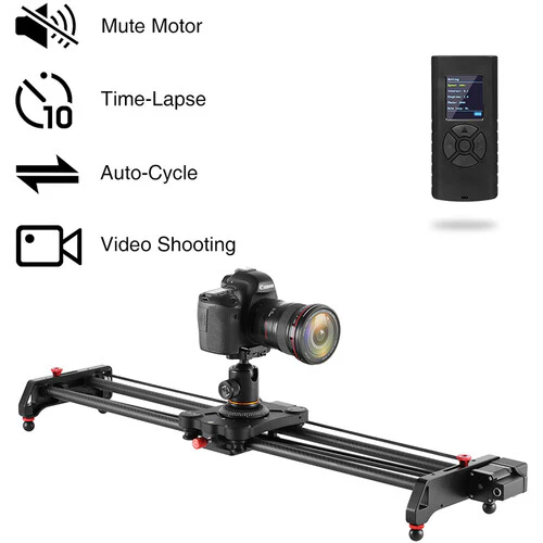 GVM Professional Video Carbon Fiber Motorized Camera Slider (32") - Image 8