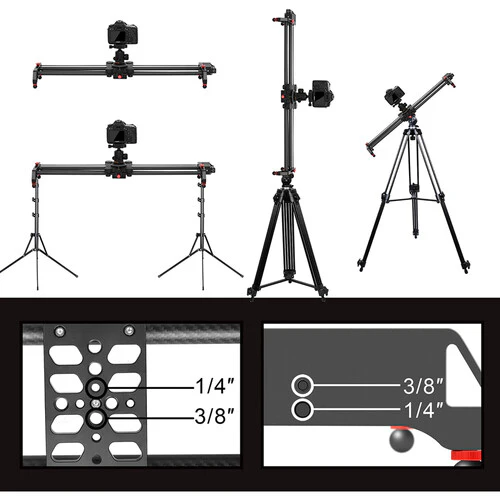 GVM Professional Video Carbon Fiber Motorized Camera Slider (32") - Image 9