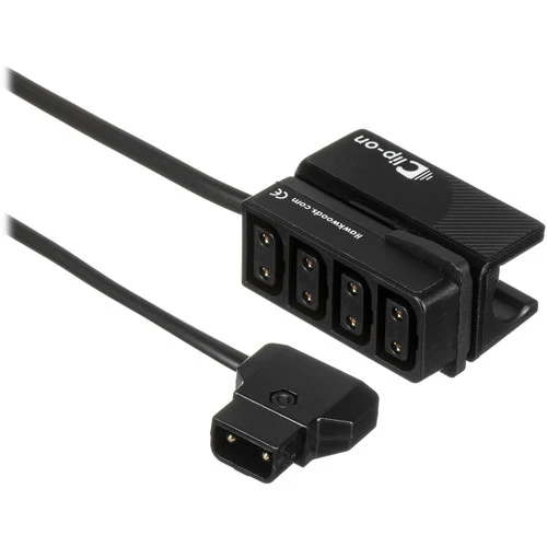 Hawk-Woods Clip-On powerCON Adapter for 15mm Rod Systems (5.9")