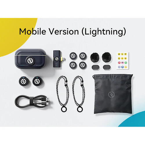 Hollyland LARK M2 DUO 2-Person Wireless Microphone System with Lightning Connector (2.4 GHz, Shine Charcoal) - Image 2