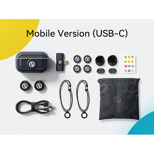 Hollyland LARK M2 DUO 2-Person Wireless Microphone System with USB-C Connector (2.4 GHz, Shine Charcoal) - Image 2