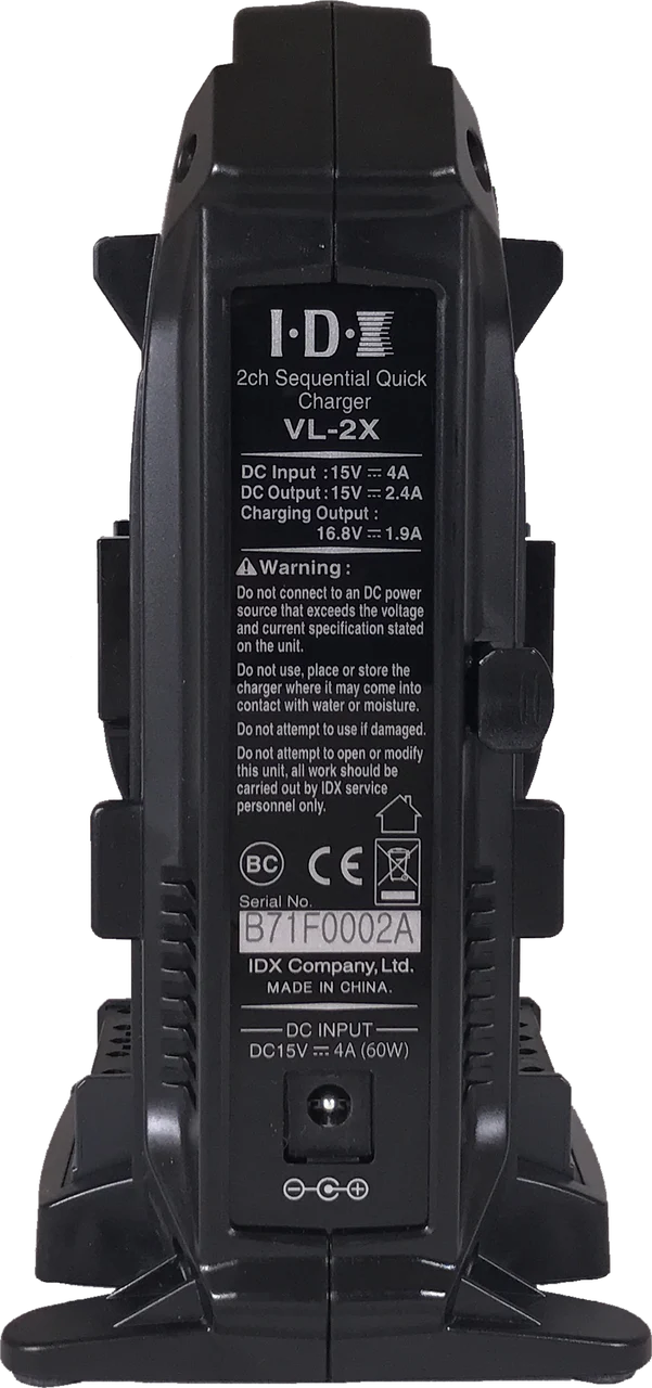 IDX System Technology VL-2X 2-Channel V-Mount Charger & Power Supply - Image 3