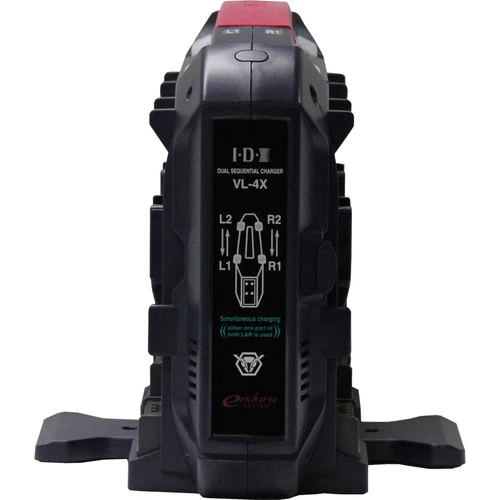 IDX System Technology VL-4X 4-Channel V-Mount Charger with Power Supply - Image 2