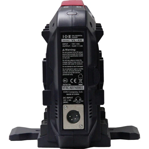 IDX System Technology VL-4X 4-Channel V-Mount Charger with Power Supply - Image 3