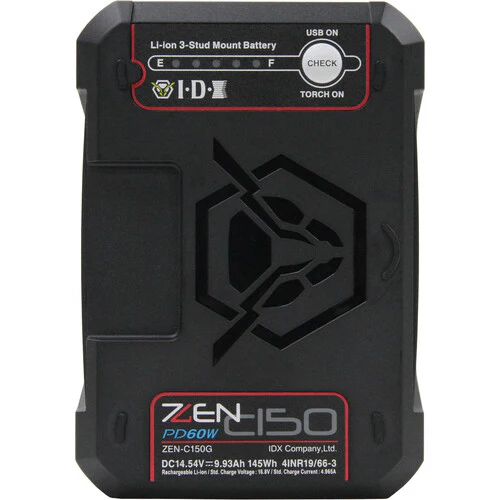 IDX System Technology ZENITH ZEN-C150G Gold Mount Lithium-Ion Battery (145Wh) - Image 2