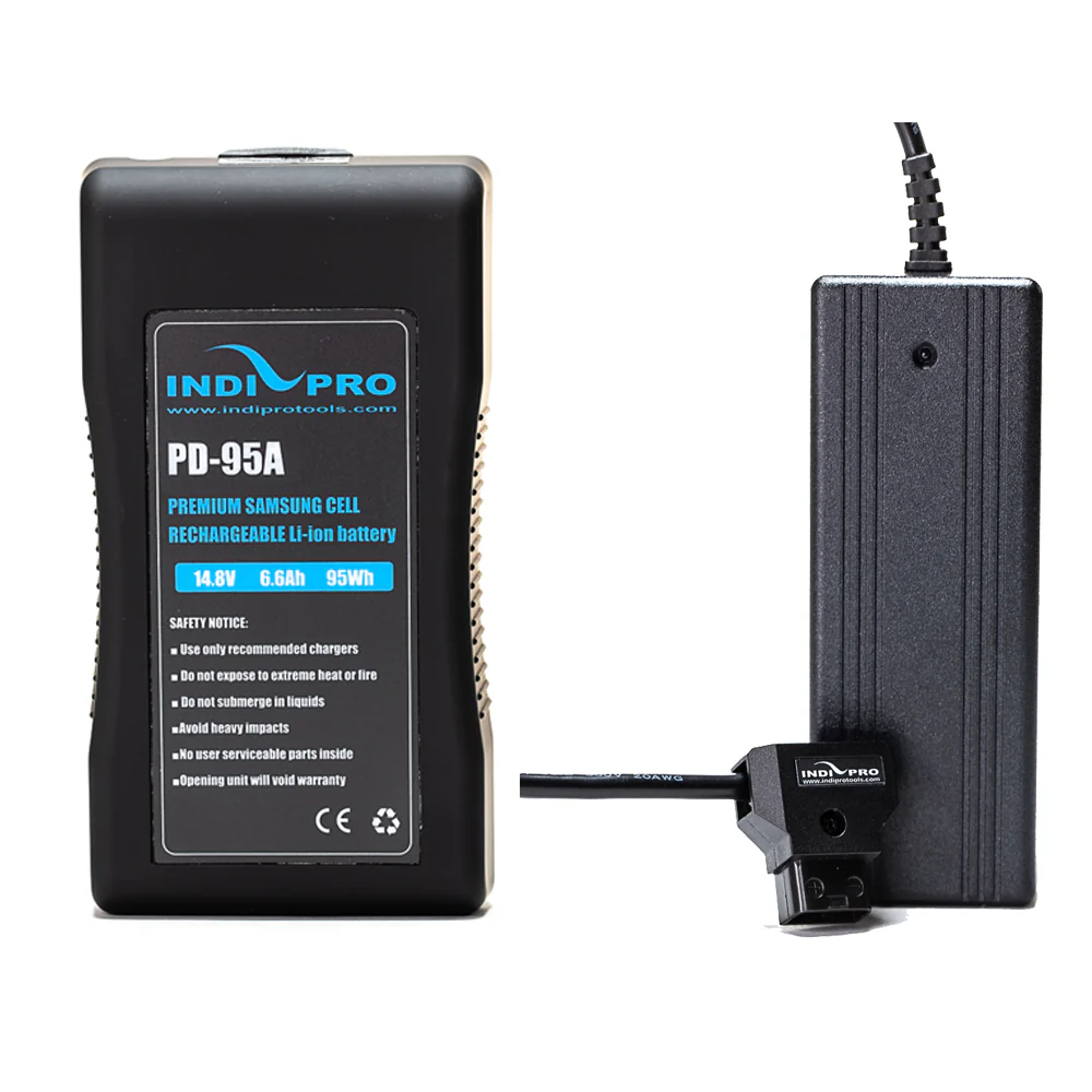 IndiPRO Tools 14.8V 95Wh Lithium-Ion Battery & Pro Charger Kit (Gold-Mount)