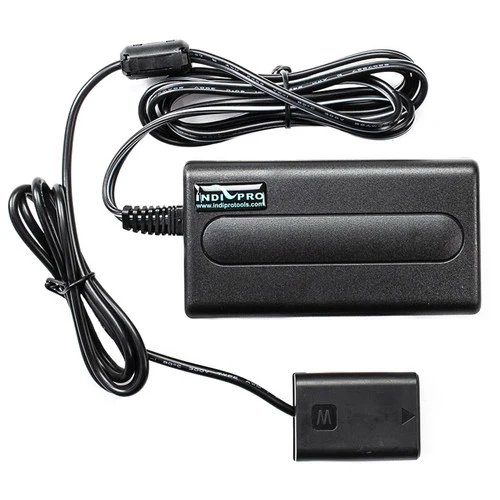 IndiPRO Tools AC Power Supply with Sony a7 Compatible Dummy Battery (8 ft)