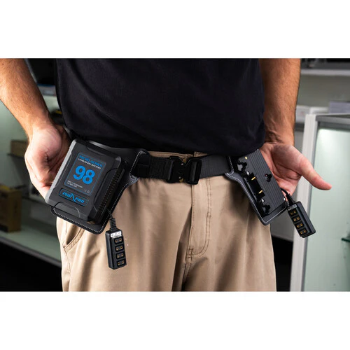 IndiPRO Tools Dual Gold Mount Battery Belt with 10 x D-Tap Outputs - Image 5