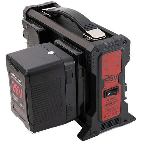 IndiPRO Tools Micro-Series 26V 260Wh Battery and Quad Charger Kit (Gold Mount) - Image 7