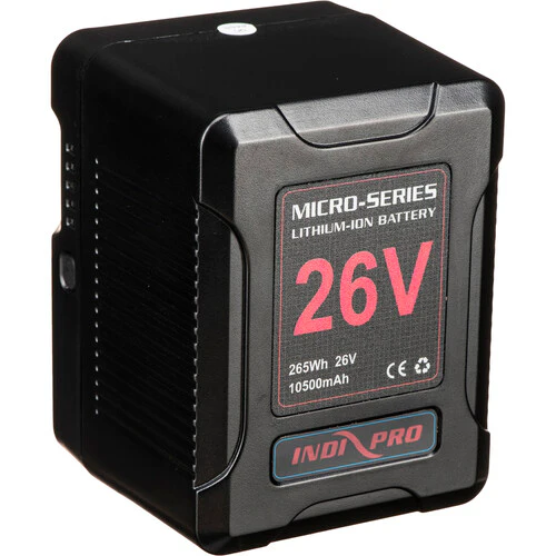 IndiPRO Tools Micro-Series 26V 260Wh Lithium-Ion Battery & D-Tap Pro Charger Kit (V-Mount)