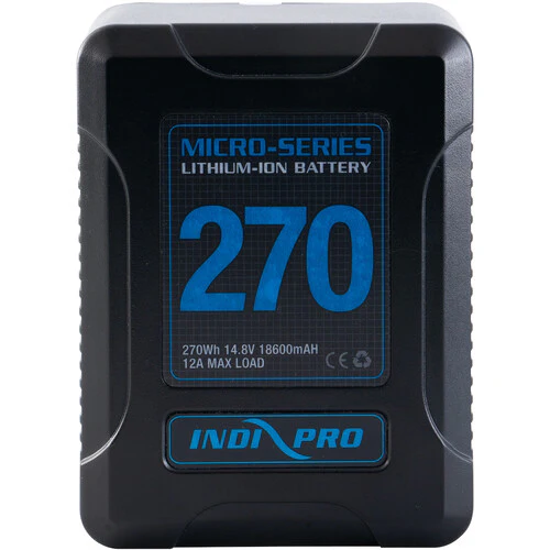 IndiPRO Tools Micro-Series V-Mount Li-Ion Battery (270Wh)