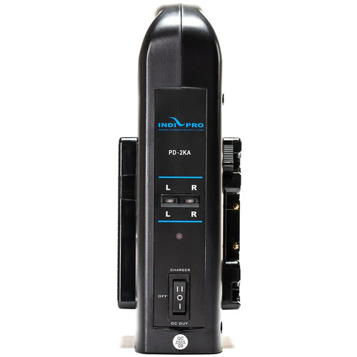 IndiPro Tools Two 95Wh Li-Ion Batteries and Dual Charger Kit (Gold-Mount) - Image 3