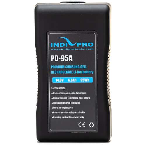 IndiPro Tools Two 95Wh Li-Ion Batteries and Dual Charger Kit (Gold-Mount) - Image 7