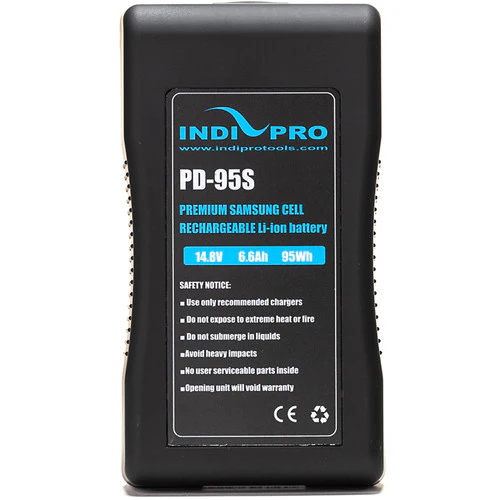 IndiPro Tools Two 95Wh Li-Ion Batteries and Dual Charger Kit (V-Mount) - Image 3