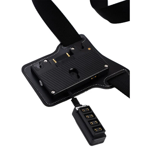IndiPRO Tools Universal Gold Mount Battery Belt with 5 x D-Tap Outputs - Image 2
