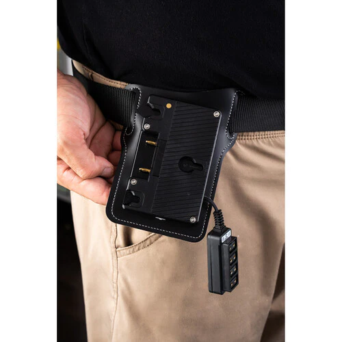 IndiPRO Tools Universal Gold Mount Battery Belt with 5 x D-Tap Outputs - Image 3