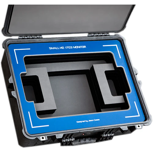Jason Cases Protective Case for SmallHD 1703 17" HDR Monitor (Blue Overlay)