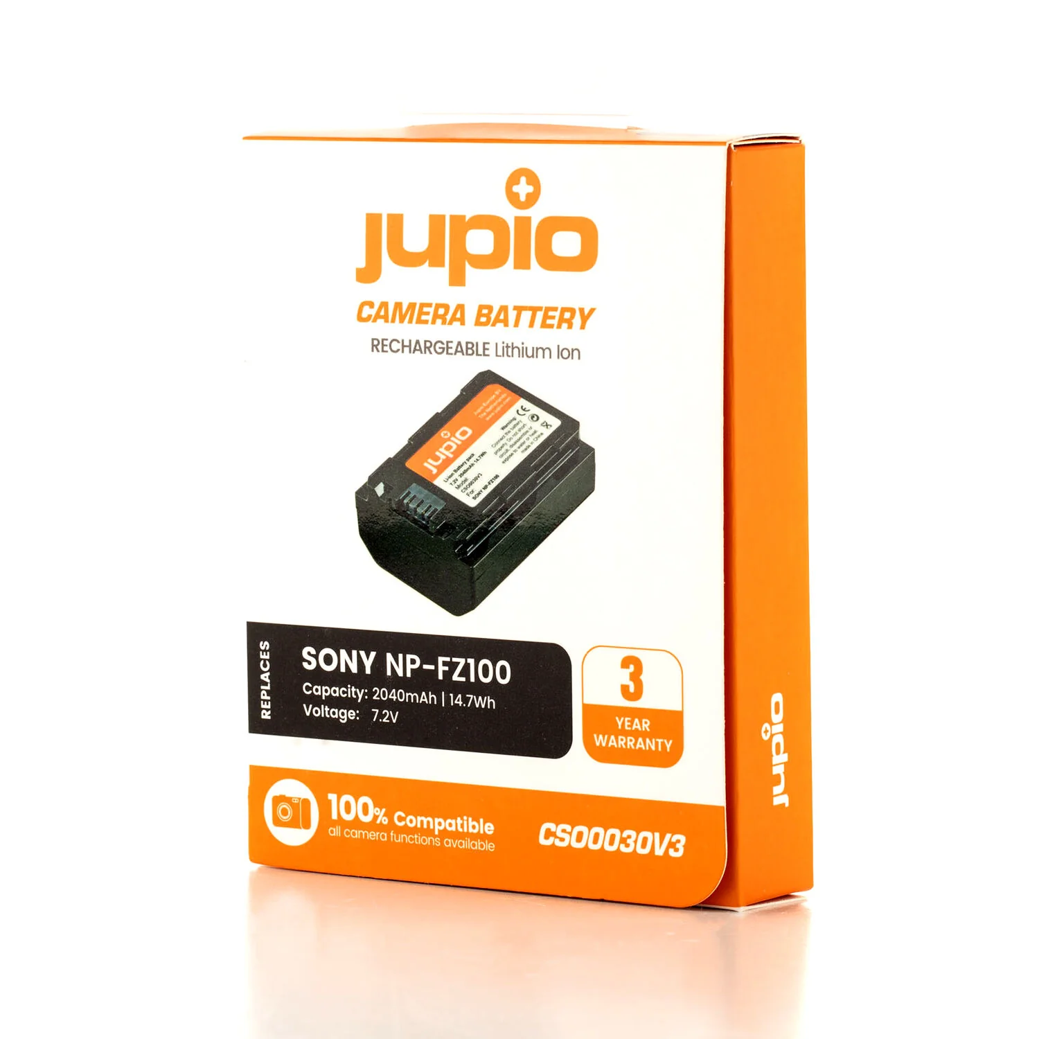 Jupio NP-FZ100 V3 Lithium-Ion Battery Pack (7.2V, 2040mAh) - Image 4