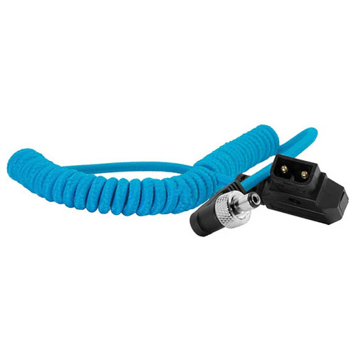 Kondor Blue Coiled D-Tap to Locking DC 2.1mm Right Angle Cable - Image 4