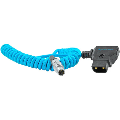 Kondor Blue D-Tap to LEMO 2-Pin 0B Male Power Cable (Coiled) - Image 2