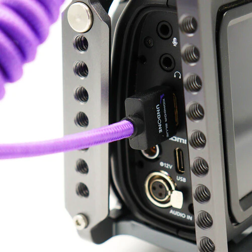 Kondor Blue Gerald Undone MK2 Coiled High-Speed HDMI Cable (12 to 24", Purple) - Image 5