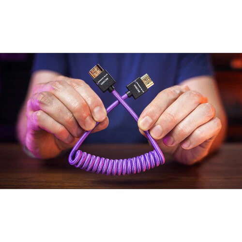 Kondor Blue Gerald Undone MK2 Coiled High-Speed HDMI Cable (12 to 24", Purple) - Image 8