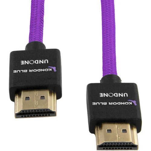 Kondor Blue High-Speed HDMI Cable (Purple, 18") - Image 3