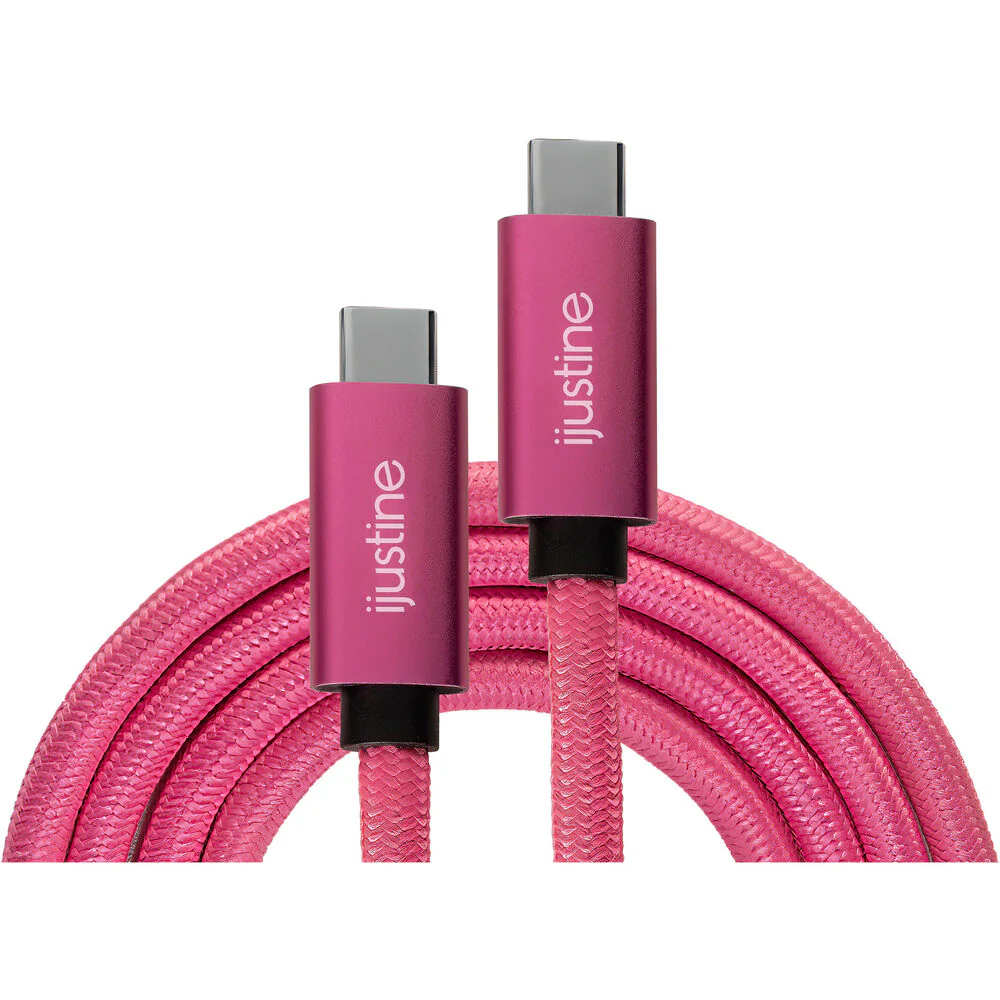 Kondor Blue iJustine Thunderbolt 4 Male Cable (3', Pink) - Image 2