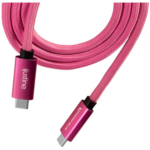 Kondor Blue iJustine Thunderbolt 4 Male Cable (3', Pink) - Image 3