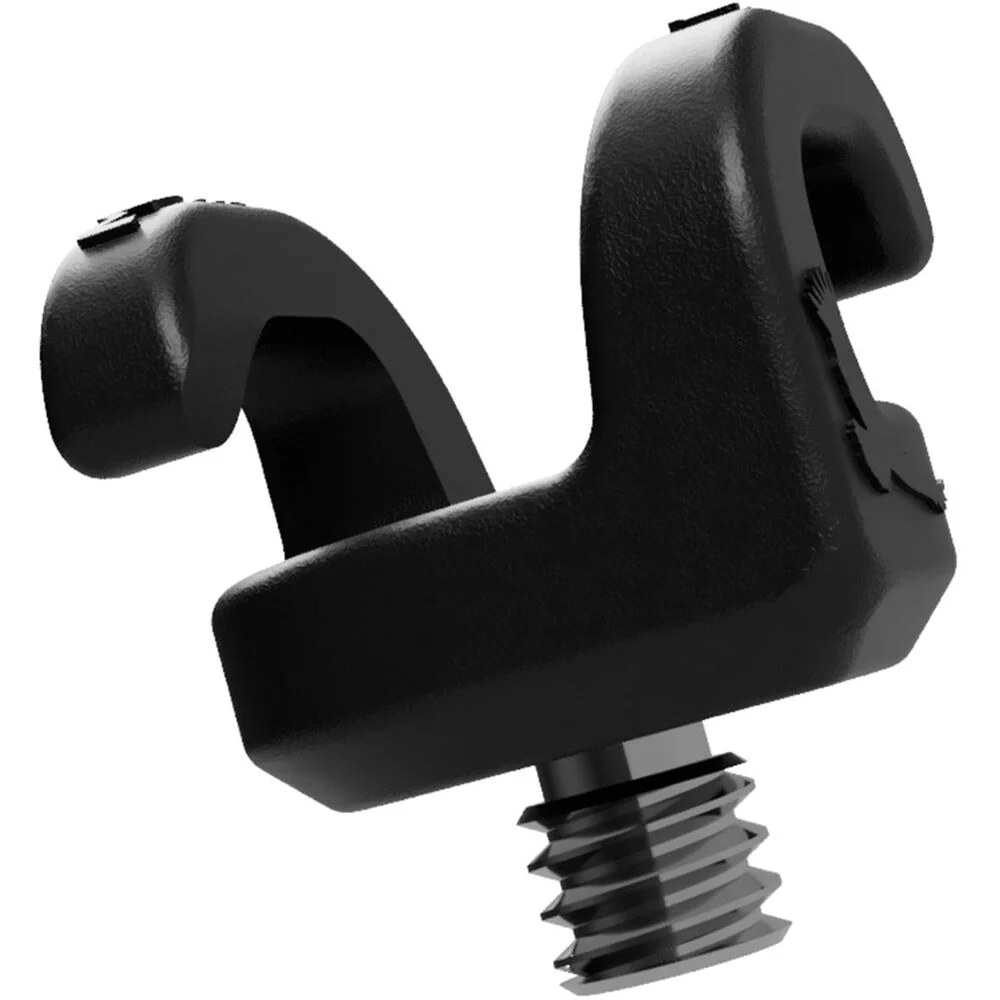 Kondor Blue Mondo Ties Cable Management Clips (Black, 10-Pack) - Image 2