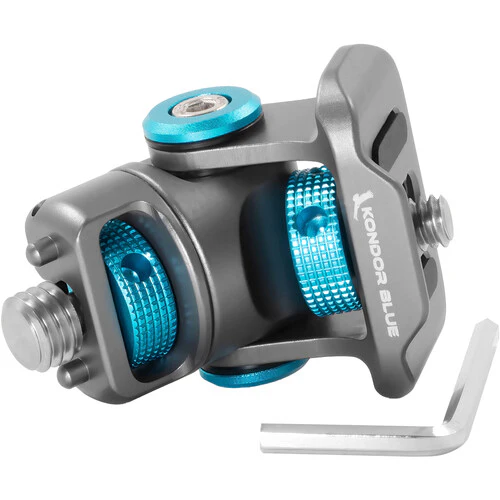 Kondor Blue Swivel and Tilt Monitor Mount with ARRI-Style Mount (Space Gray) - Image 3