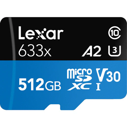 Lexar 512GB High-Performance 633x UHS-I microSDXC Memory Card with SD Adapter - Image 2