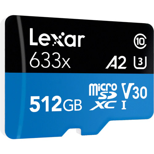 Lexar 512GB High-Performance 633x UHS-I microSDXC Memory Card with SD Adapter - Image 3