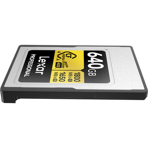 Lexar 640GB Professional GOLD CFexpress 4.0 Type A Memory Card - Image 5