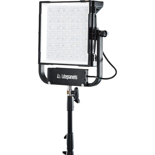 Litepanels Gemini 1 x 1 RGBWW LED Hard Panel (Pole-Operated Yoke, US Power Cord) - Image 2