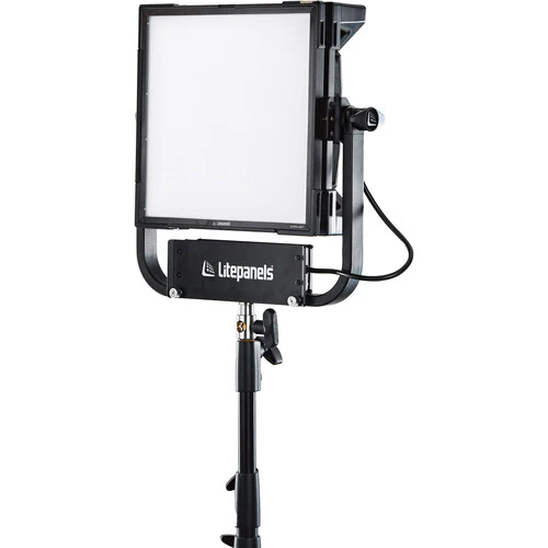 Litepanels Gemini 1 x 1 RGBWW LED Hard Panel (Pole-Operated Yoke, US Power Cord) - Image 3