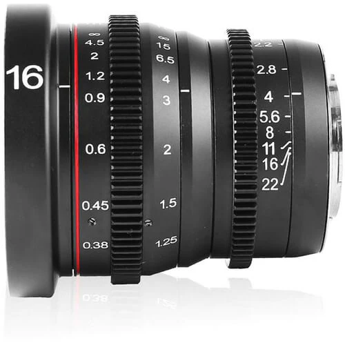 Meike 16mm T2.2 Manual Focus Wide Angle Cinema Lens (MFT Mount) - Image 3
