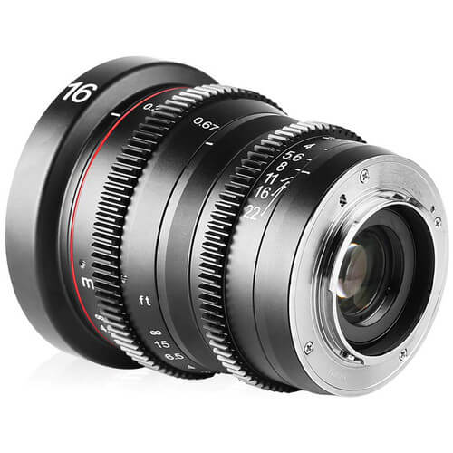 Meike 16mm T2.2 Manual Focus Wide Angle Cinema Lens (MFT Mount) - Image 4