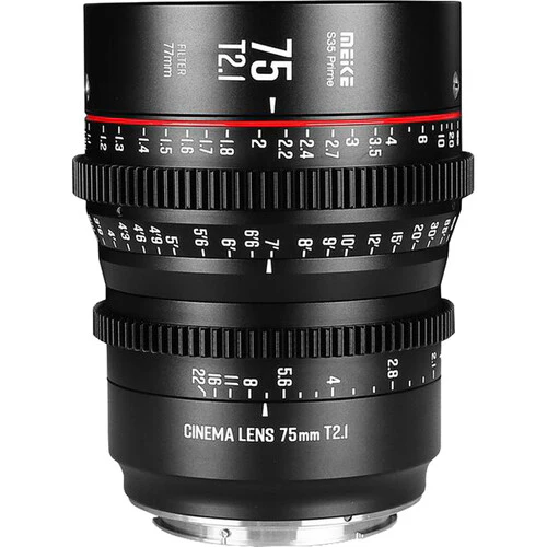 Meike 75mm T2.1 Super35 Prime Cine Lens (EF Mount) (* OPEN BOX 5% OFF *)
